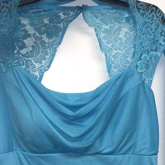 Light Blue Semi Long Dress - Picture 2 of 2